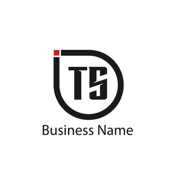 Initial Letter TS Logo Template Design