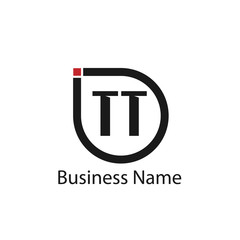 Initial Letter TT Logo Template Design