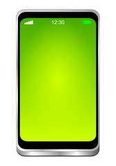 Smartphone with empty Screen - 3D illustration