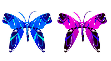 abstract butterfly design