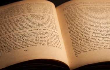 Fototapeta premium Close-Up of Open Book