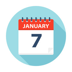 January 7 - Calendar Icon