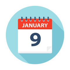 January 9 - Calendar Icon