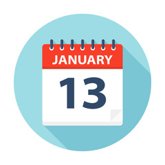 January 13 - Calendar Icon