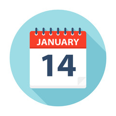 January 14 - Calendar Icon