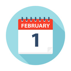 February 1 - Calendar Icon