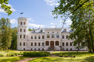 White castle Puurmani - saved theasure of modern in Estonia.