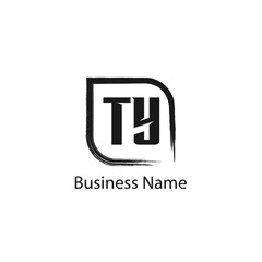 Initial Letter TY Logo Template Design