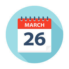 March 26 - Calendar Icon