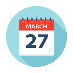 March 27 - Calendar Icon