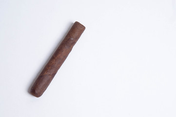 Cuban cigars on white background