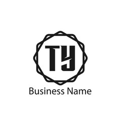 Initial Letter TY Logo Template Design
