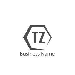 Initial Letter TZ Logo Template Design
