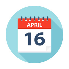 April 16 - Calendar Icon