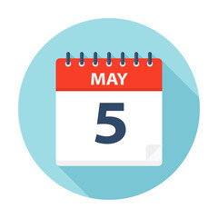 May 5 - Calendar Icon