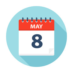 May 8 - Calendar Icon