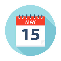 May 15 - Calendar Icon
