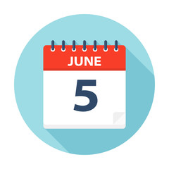 June 5 - Calendar Icon
