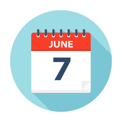 June 7 - Calendar Icon