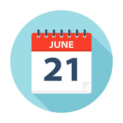 June 21 - Calendar Icon