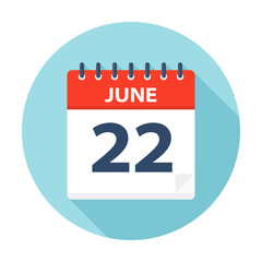 June 22 - Calendar Icon