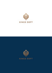 Kings lion group logo teamplate.