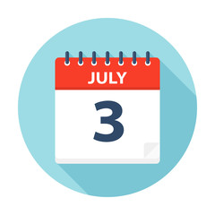 July 3 - Calendar Icon