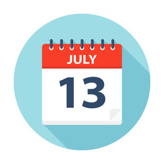 July 13 - Calendar Icon
