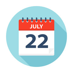July 22 - Calendar Icon