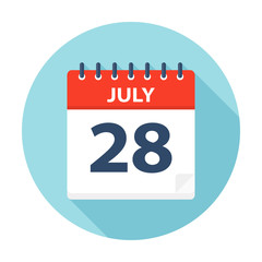 July 28 - Calendar Icon