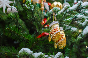 New Year's tree with decoration