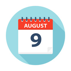 August 9 - Calendar Icon
