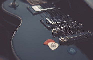 Fototapeta na wymiar Closeup guitar 
