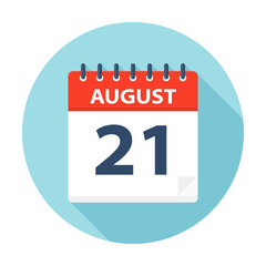 August 21 - Calendar Icon