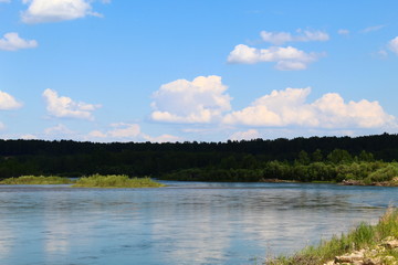 lake and blue sky