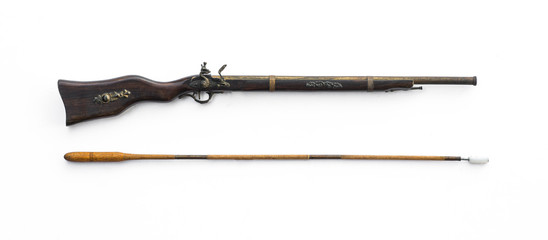 old musket rifle,ramrod for rifles