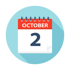 October 2 - Calendar Icon