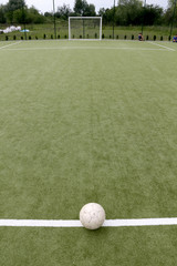 soccer ball on the field