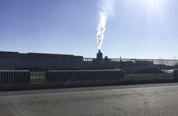 smoke from chimney