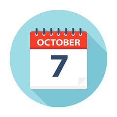 October 7 - Calendar Icon