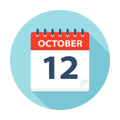 October 12 - Calendar Icon