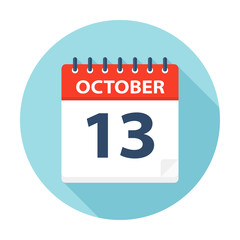 October 13 - Calendar Icon