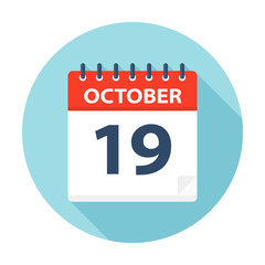 October 19 - Calendar Icon