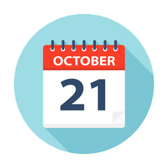 October 21 - Calendar Icon