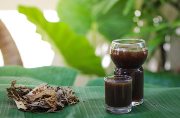 Herbal drinks , Thai whisky.