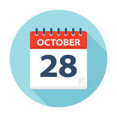 October 28 - Calendar Icon
