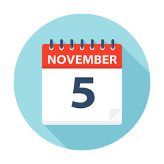 November 5 - Calendar Icon