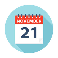 November 21 - Calendar Icon