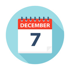December 7 - Calendar Icon