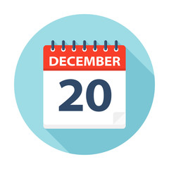 December 20 - Calendar Icon